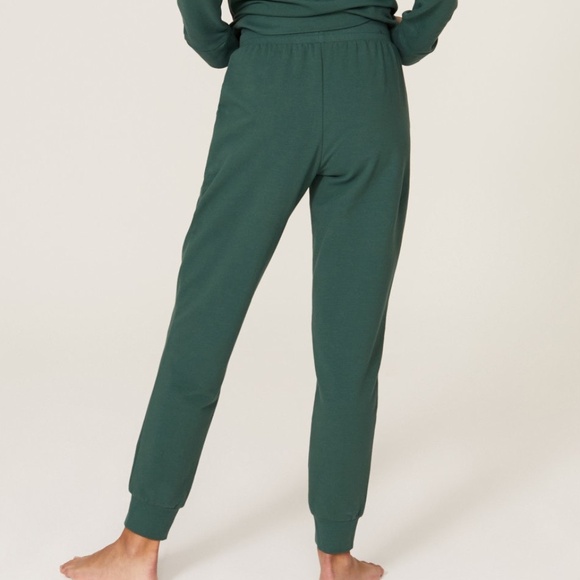 Bedhead Pajamas, Emerald Leopard Sweatpants, XS - Picture 3 of 11